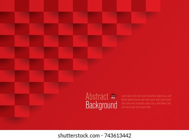 Red geometric texture. Abstract background vector can be used in cover design, book design, website background, banner, poster, advertising.