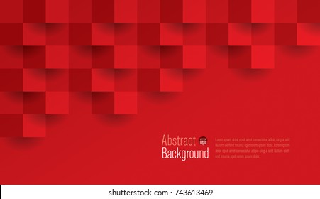 Red geometric texture. Abstract background vector can be used in cover design, book design, website background, banner, poster, advertising. - Shutterstock ID 743613469