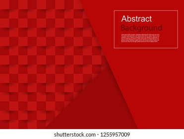 Red geometric texture card. Abstract background vector. can be used in the cover design, book design, website background, banner, poster, advertising.