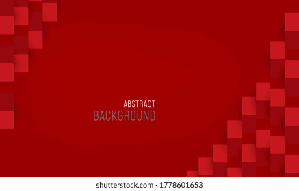 Red geometric texture. Modern red Abstract background vector can be used in cover design, brochure, book design, website background, banner, poster, advertising, digital ads.