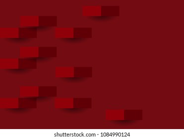 red geometric texture. Vector background