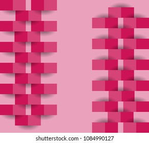 red geometric texture. Vector background