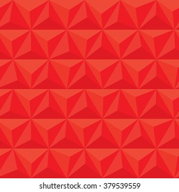 Red geometric triangle seamless vector pattern big