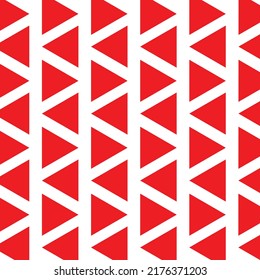 Red geometric triangles seamless pattern for the background