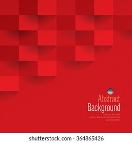 Red geometric vector background. Can be used in cover design, book design, website background, CD cover or advertising.