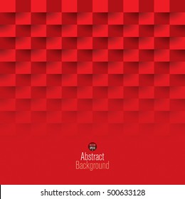 Red geometric vector background. Can be used in cover design, book design, website background, CD cover or advertising.