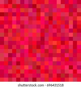 Red geometrical abstract square mosaic background - vector illustration from squares in colorful tones