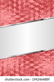 red geometrical background with copy space