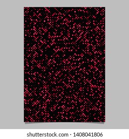 Red geometrical pattern brochure design - vector tile mosaic document background