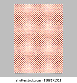 Red geometrical pentagram star shape pattern background brochure template design