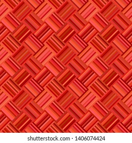 Red geometrical seamless diagonal striped pattern - vector tiled mosaic background graphic design