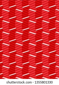 red geometry pattern vector background