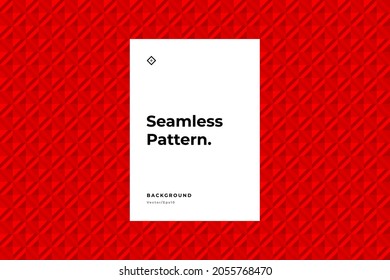 Red geometry seamless mosaic abstract background. Texture pattern backdrop.Cover illustration design layout. Company identity. Textile. Invitation card template. Vector eps10