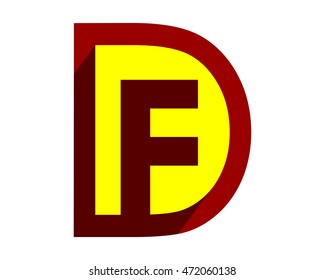 red gestalt alphabet typography typeface typeset logotype alphabet image vector icon