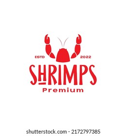 red giant shrimp or lobster seafood logo design vector graphic symbol icon illustration creative idea