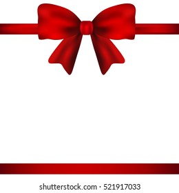 Red gift bow