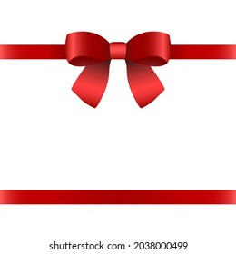 Roter Geschenkbogen für den Urlaub. 