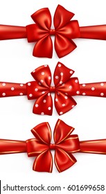 Red gift bows