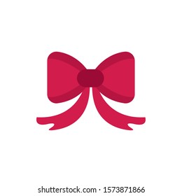 red gift box decoration happy christmas icon vector illustration