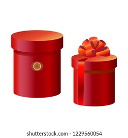 red gift boxes