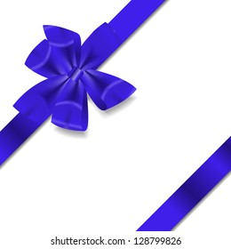 Red Gift Ribbon . Vector illustration