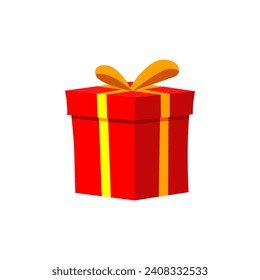 Red Gift Vector Illustration, Gift, Red, Gift Box New Design