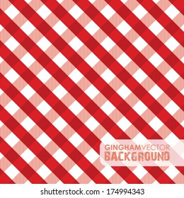 Red Gingham Background