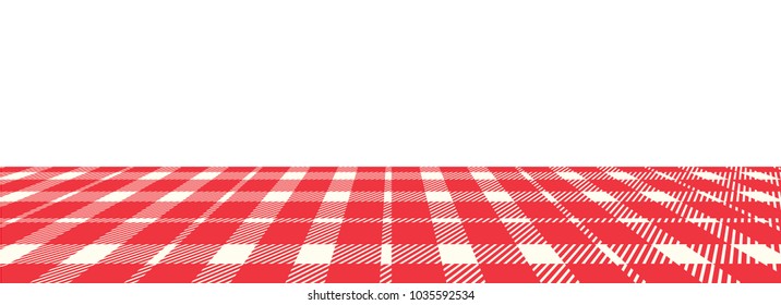 Red Gingham pattern. Texture from rhombus/squares for - plaid, tablecloths, clothes, shirts, dresses, paper, bedding, blankets, quilts and other textile products. Vector illustration.