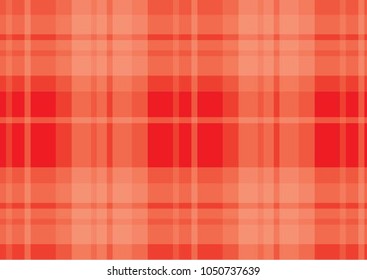 Red Gingham pattern. Texture from rhombus/squares for - plaid, tablecloths, clothes, shirts, dresses, paper and other textile products.