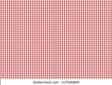 Red Gingham pattern. Texture from rhombus/squares for - plaid, tablecloths, clothes, shirts, dresses, paper, bedding, blankets, quilts and other textile products.