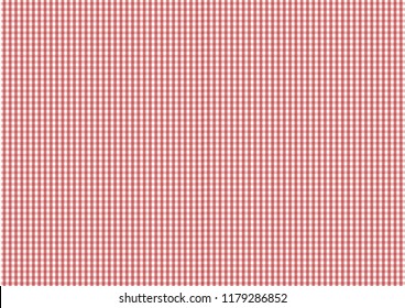 Red Gingham pattern. Texture from rhombus/squares for - plaid, tablecloths, clothes, shirts, dresses, paper, bedding, blankets, quilts and other textile products.