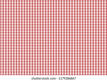 Red Gingham pattern. Texture from rhombus/squares for - plaid, tablecloths, clothes, shirts, dresses, paper, bedding, blankets, quilts and other textile products.