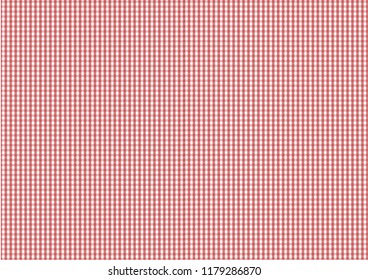 Red Gingham pattern. Texture from rhombus/squares for - plaid, tablecloths, clothes, shirts, dresses, paper, bedding, blankets, quilts and other textile products.
