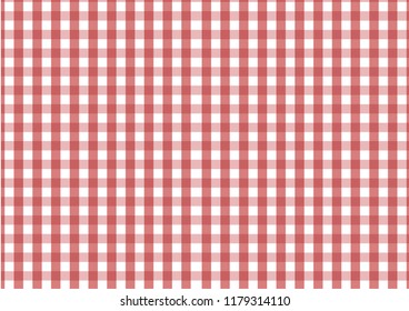 Red Gingham pattern. Texture from rhombus/squares for - plaid, tablecloths, clothes, shirts, dresses, paper, bedding, blankets, quilts and other textile products.
