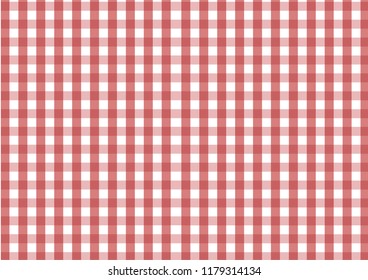 Red Gingham pattern. Texture from rhombus/squares for - plaid, tablecloths, clothes, shirts, dresses, paper, bedding, blankets, quilts and other textile products.