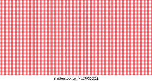 Red Gingham pattern. Texture from rhombus/squares for - plaid, tablecloths, clothes, shirts, dresses, paper, bedding, blankets, quilts and other textile products.