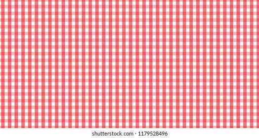 Red Gingham pattern. Texture from rhombus/squares for - plaid, tablecloths, clothes, shirts, dresses, paper, bedding, blankets, quilts and other textile products.