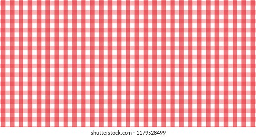 Red Gingham pattern. Texture from rhombus/squares for - plaid, tablecloths, clothes, shirts, dresses, paper, bedding, blankets, quilts and other textile products.
