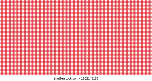 Red Gingham pattern. Texture from rhombus/squares for - plaid, tablecloths, clothes, shirts, dresses, paper, bedding, blankets, quilts and other textile products.