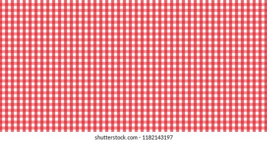 Red Gingham pattern. Texture from rhombus/squares for - plaid, tablecloths, clothes, shirts, dresses, paper, bedding, blankets, quilts and other textile products.