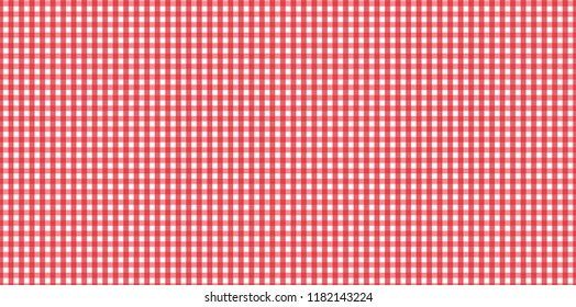 Red Gingham pattern. Texture from rhombus/squares for - plaid, tablecloths, clothes, shirts, dresses, paper, bedding, blankets, quilts and other textile products.