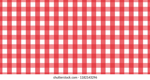 Red Gingham pattern. Texture from rhombus/squares for - plaid, tablecloths, clothes, shirts, dresses, paper, bedding, blankets, quilts and other textile products.