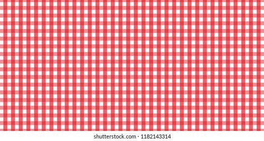 Red Gingham pattern. Texture from rhombus/squares for - plaid, tablecloths, clothes, shirts, dresses, paper, bedding, blankets, quilts and other textile products.