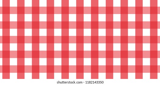 Red Gingham pattern. Texture from rhombus/squares for - plaid, tablecloths, clothes, shirts, dresses, paper, bedding, blankets, quilts and other textile products.