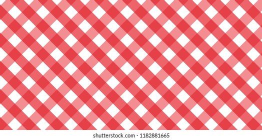 Red Gingham pattern. Texture from rhombus/squares for - plaid, tablecloths, clothes, shirts, dresses, paper, bedding, blankets, quilts and other textile products.