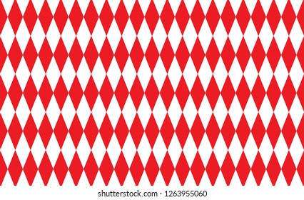 Red Gingham pattern. Texture from rhombus/squares for - plaid, tablecloths, clothes, shirts, dresses, paper, bedding, blankets, quilts and other textile products. Vector illustration. 
