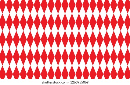 Red Gingham pattern. Texture from rhombus/squares for - plaid, tablecloths, clothes, shirts, dresses, paper, bedding, blankets, quilts and other textile products. Vector illustration. 