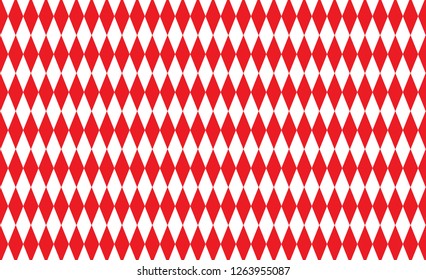 Red Gingham pattern. Texture from rhombus/squares for - plaid, tablecloths, clothes, shirts, dresses, paper, bedding, blankets, quilts and other textile products. Vector illustration. 