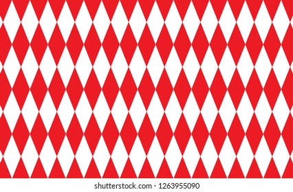 Red Gingham pattern. Texture from rhombus/squares for - plaid, tablecloths, clothes, shirts, dresses, paper, bedding, blankets, quilts and other textile products. Vector illustration. 