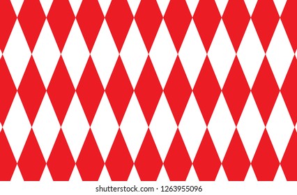 Red Gingham pattern. Texture from rhombus/squares for - plaid, tablecloths, clothes, shirts, dresses, paper, bedding, blankets, quilts and other textile products. Vector illustration. 
